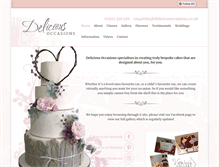 Tablet Screenshot of deliciousoccasions.co.uk